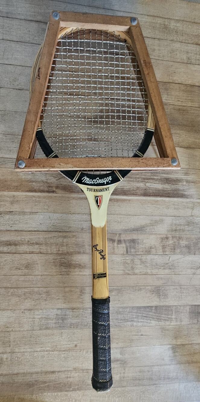 MacGregor Tournament Hayd Budge Wood Tennis Racquet Vintage MPN TOURNAMENT